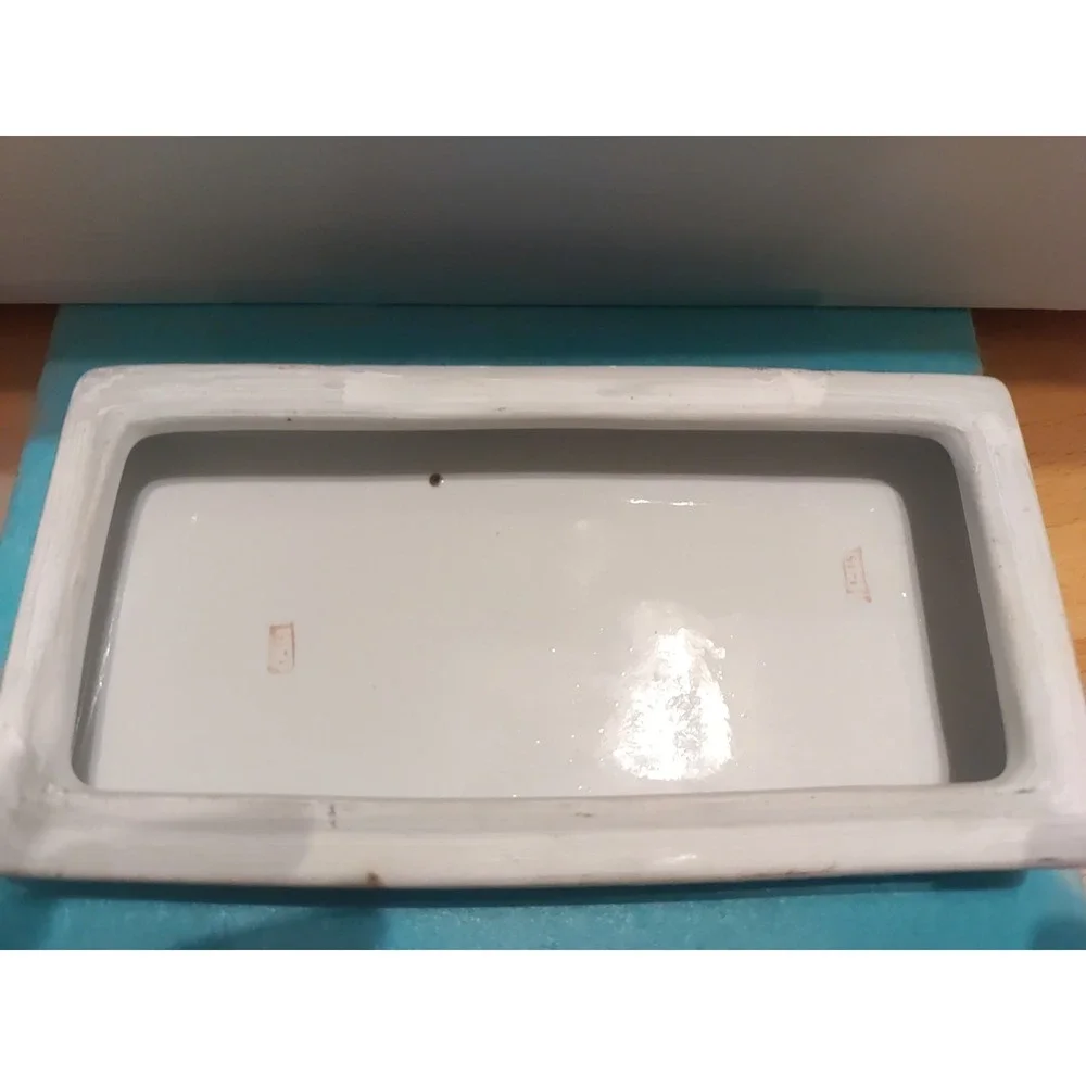Vintage Jena Hall Inspirations Toyo Porcelain Birds Snail‎ Brush Box With Lid